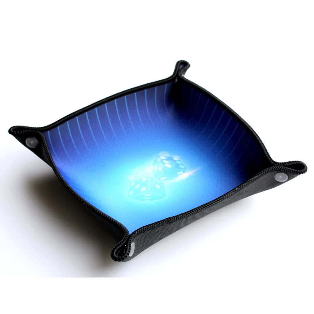 Piste de dés néoprène 21x21 cm BLEU
