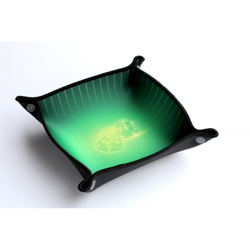 Piste de dés néoprène 21x21 cm VERT