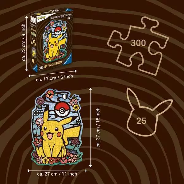 Puzzle Bois Pikachu 300 pièces – Image 3